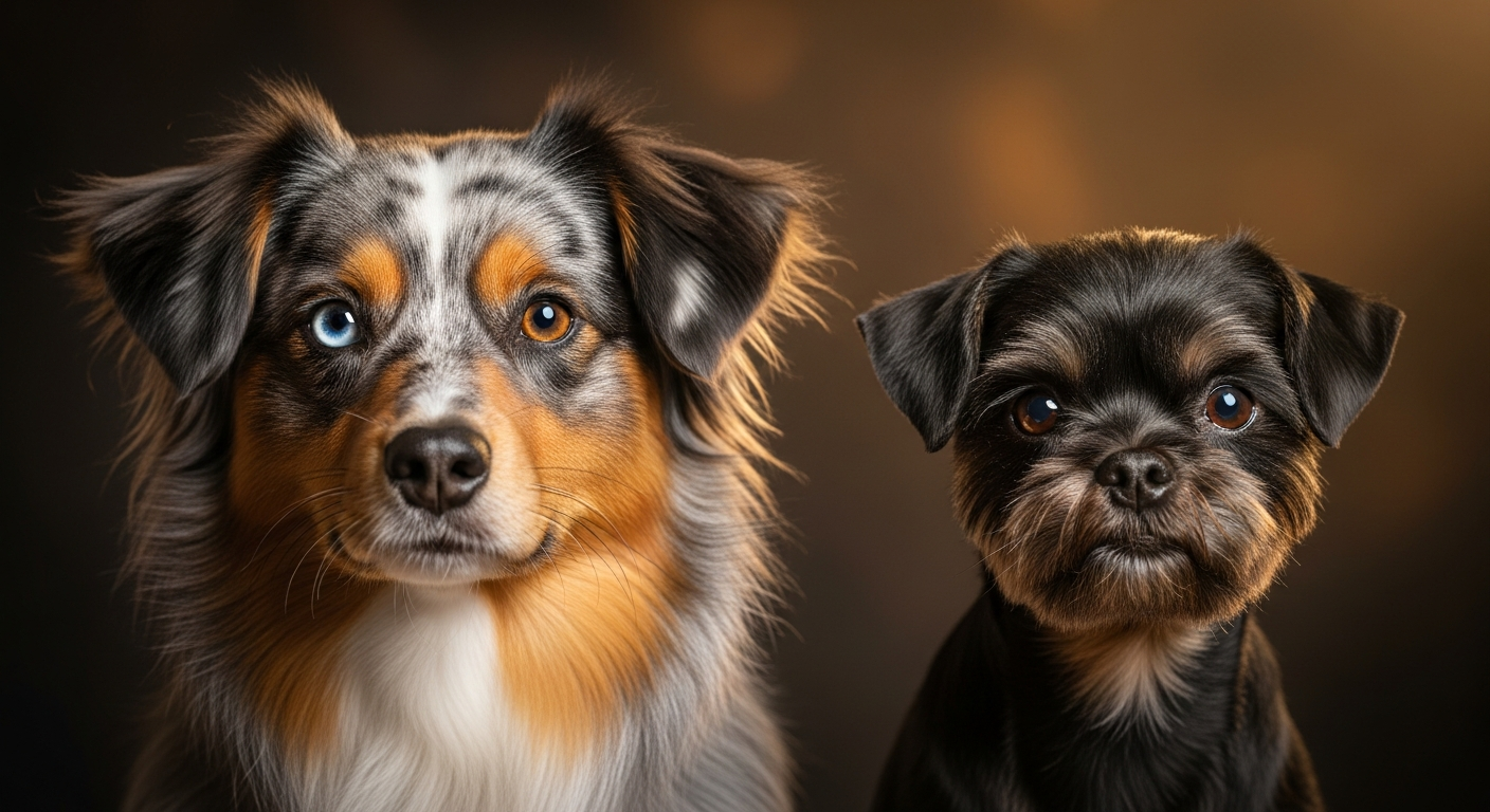Comparaison Berger Américain Miniature vs Affenpinscher