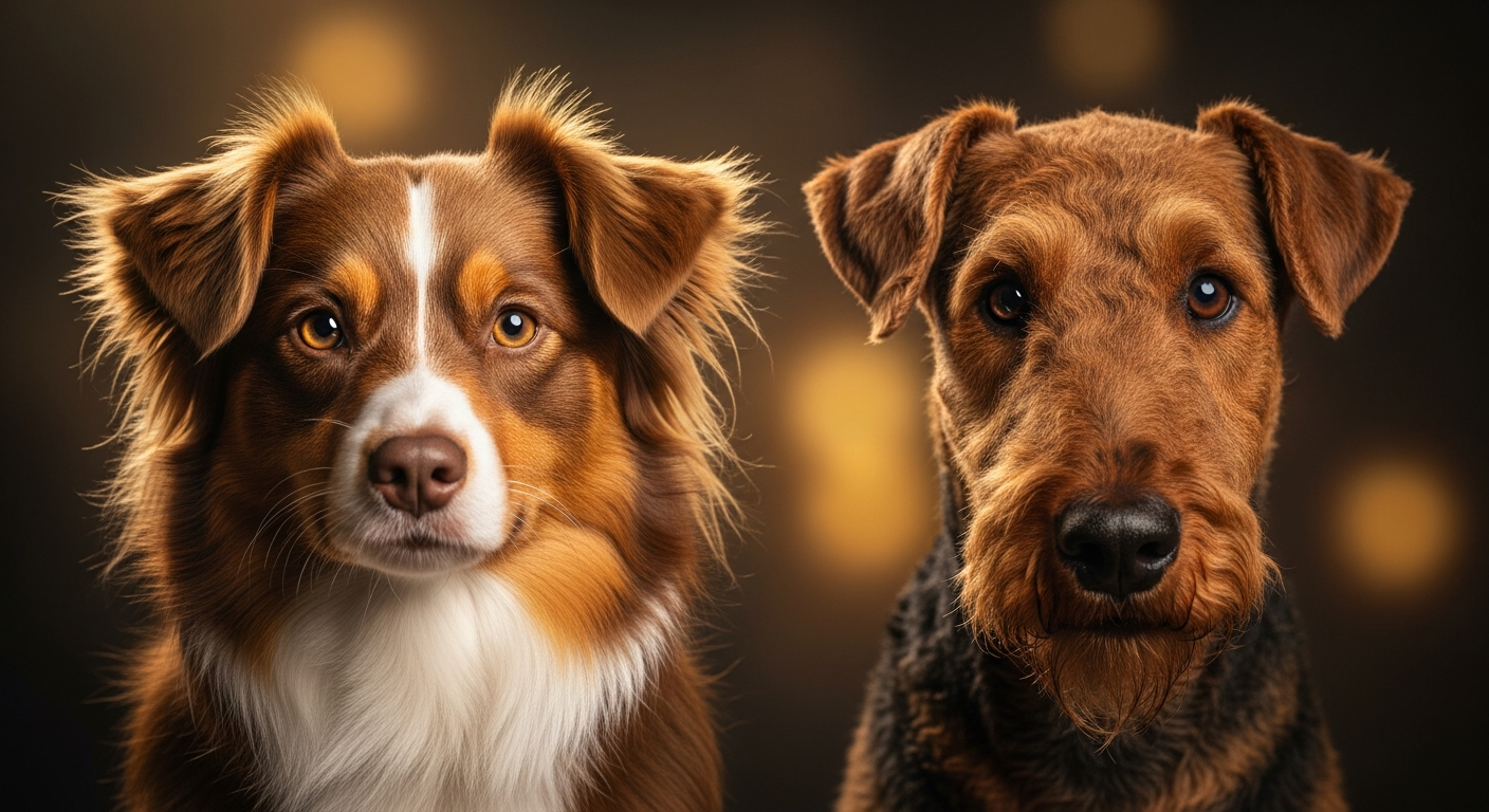 Comparaison Berger Américain Miniature vs Airedale Terrier