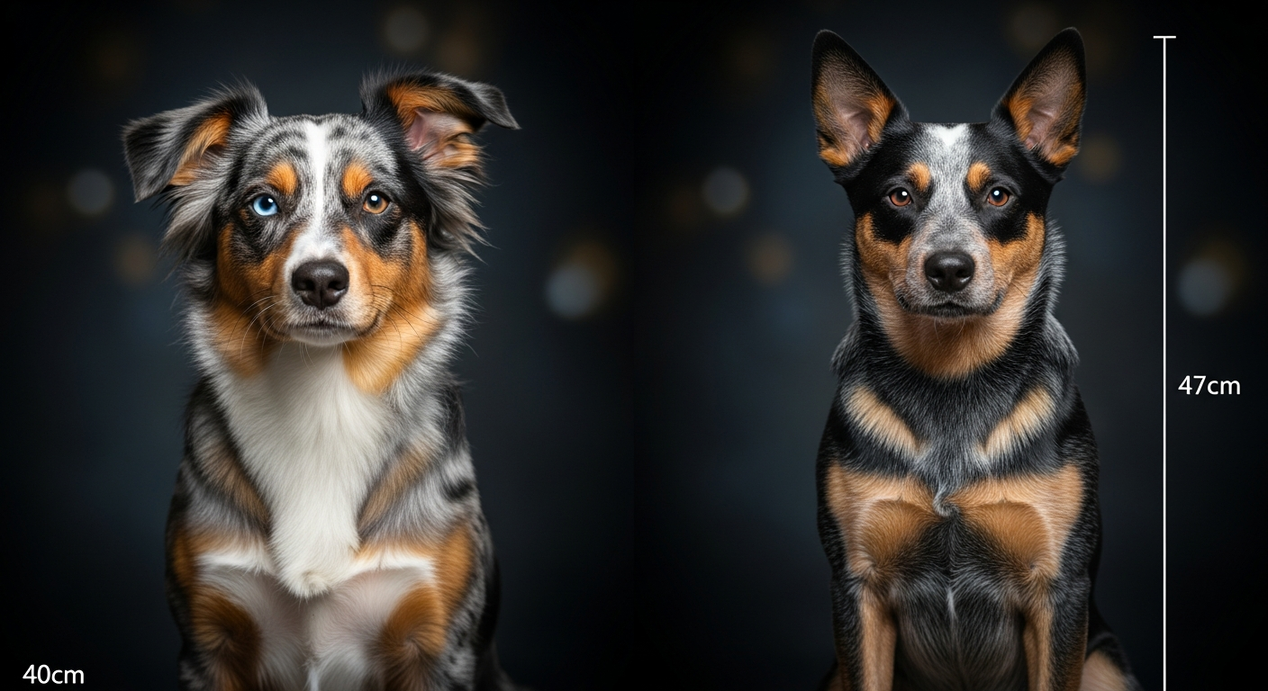 Comparaison Berger Américain Miniature vs Australian Stumpy Tail Cattle Dog