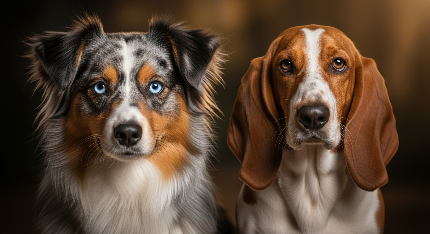 Comparaison Berger Américain Miniature vs Basset Artesien Normand
