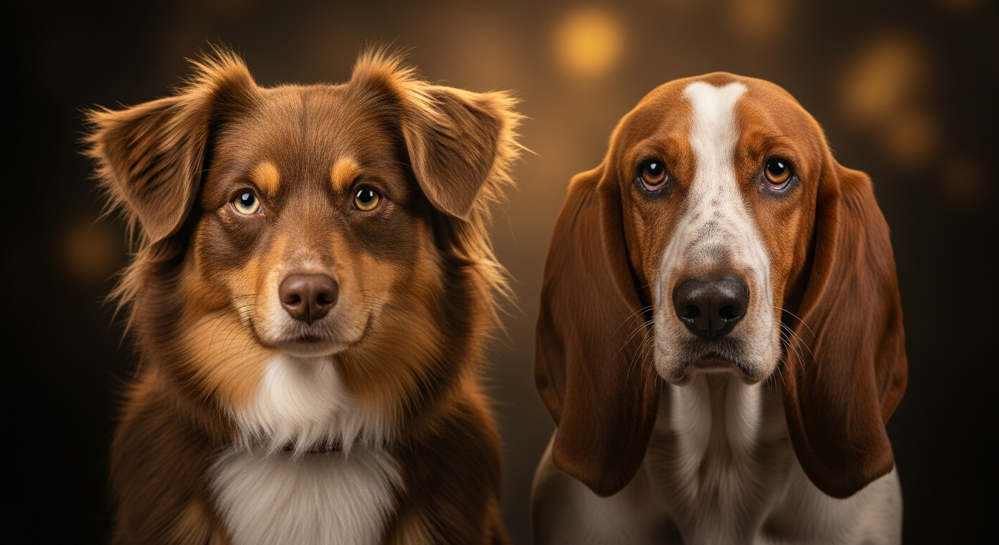 Comparaison Berger Américain Miniature vs Basset Bleu De Gascogne