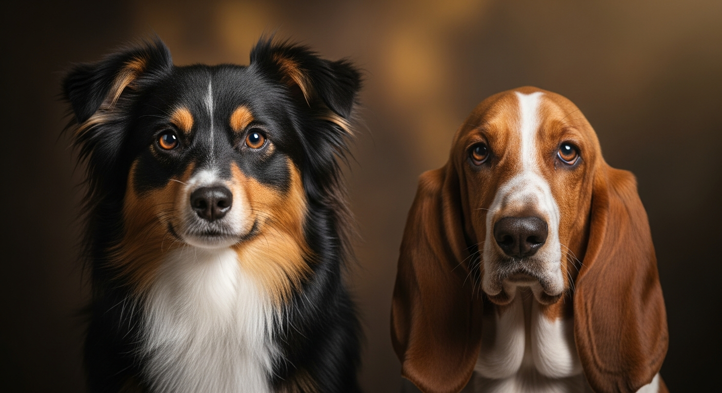 Comparaison Berger Américain Miniature vs Basset Hound