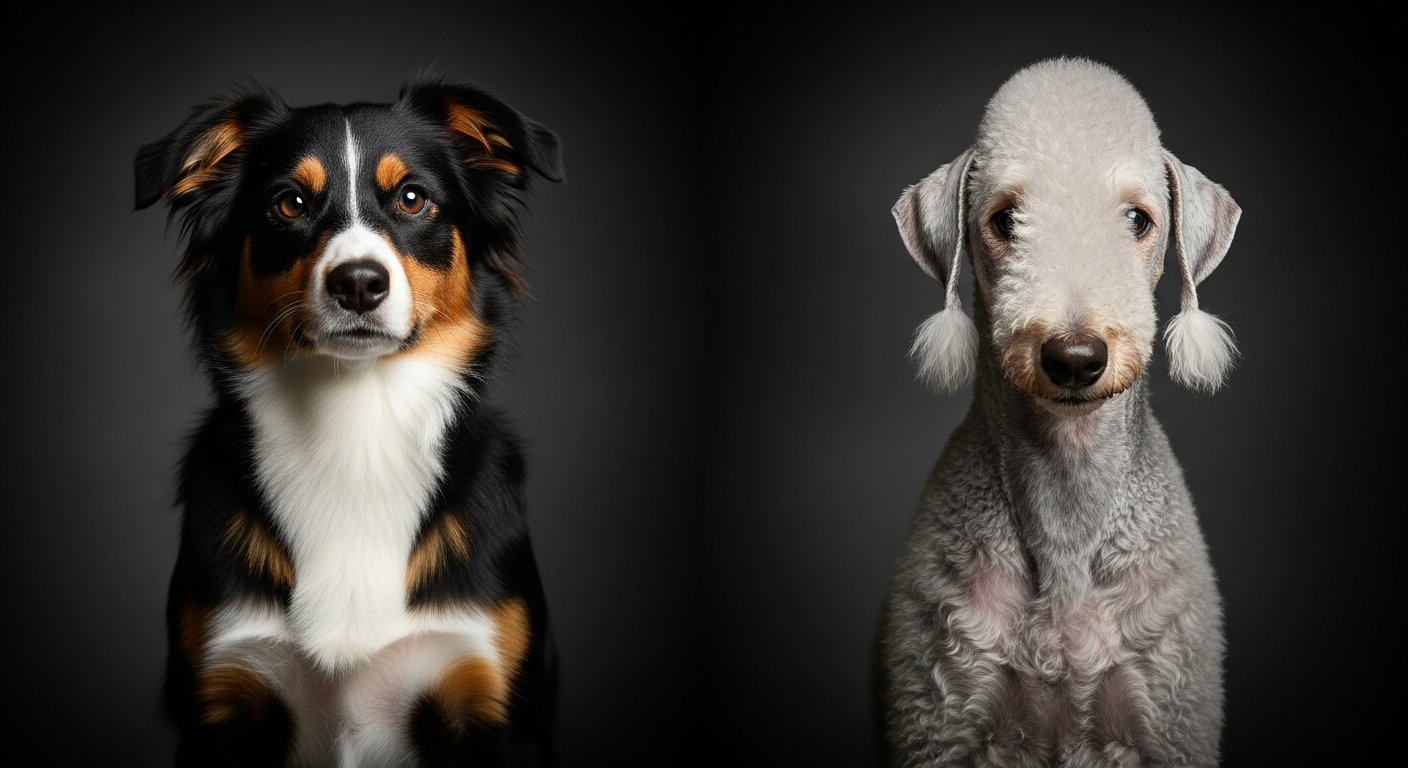 Comparaison Berger Américain Miniature vs Bedlington Terrier