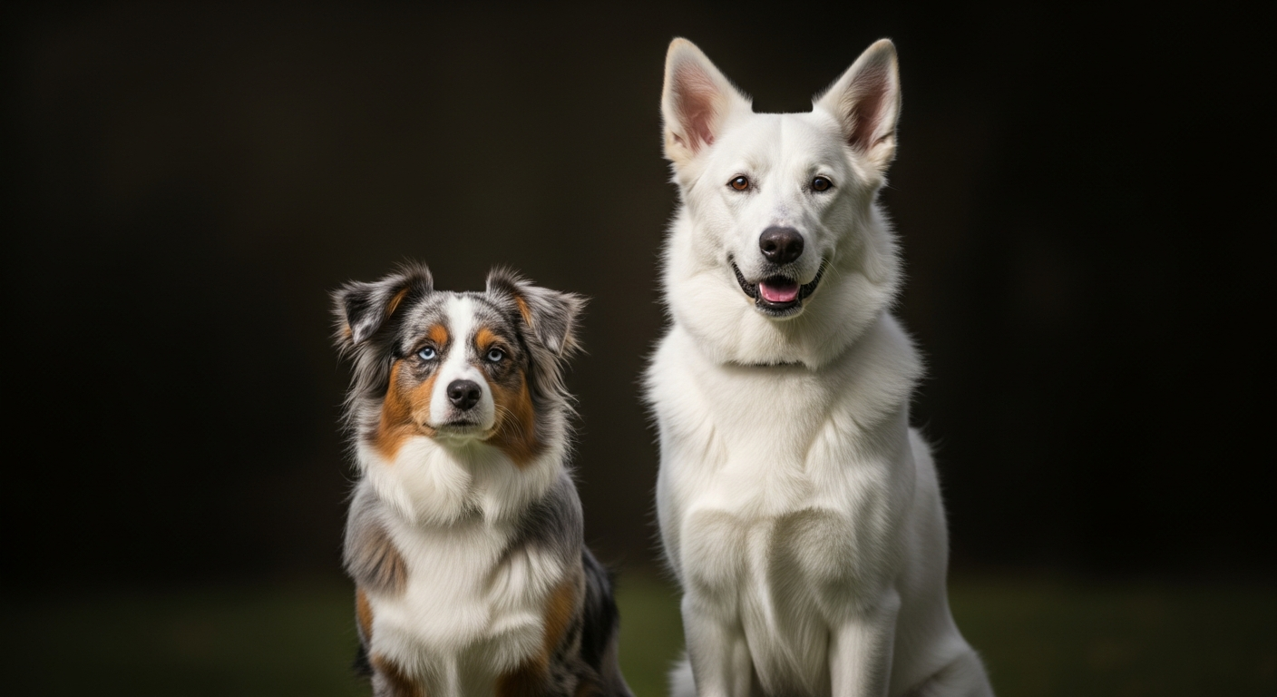 Comparaison Berger Américain Miniature vs Berger Blanc Suisse
