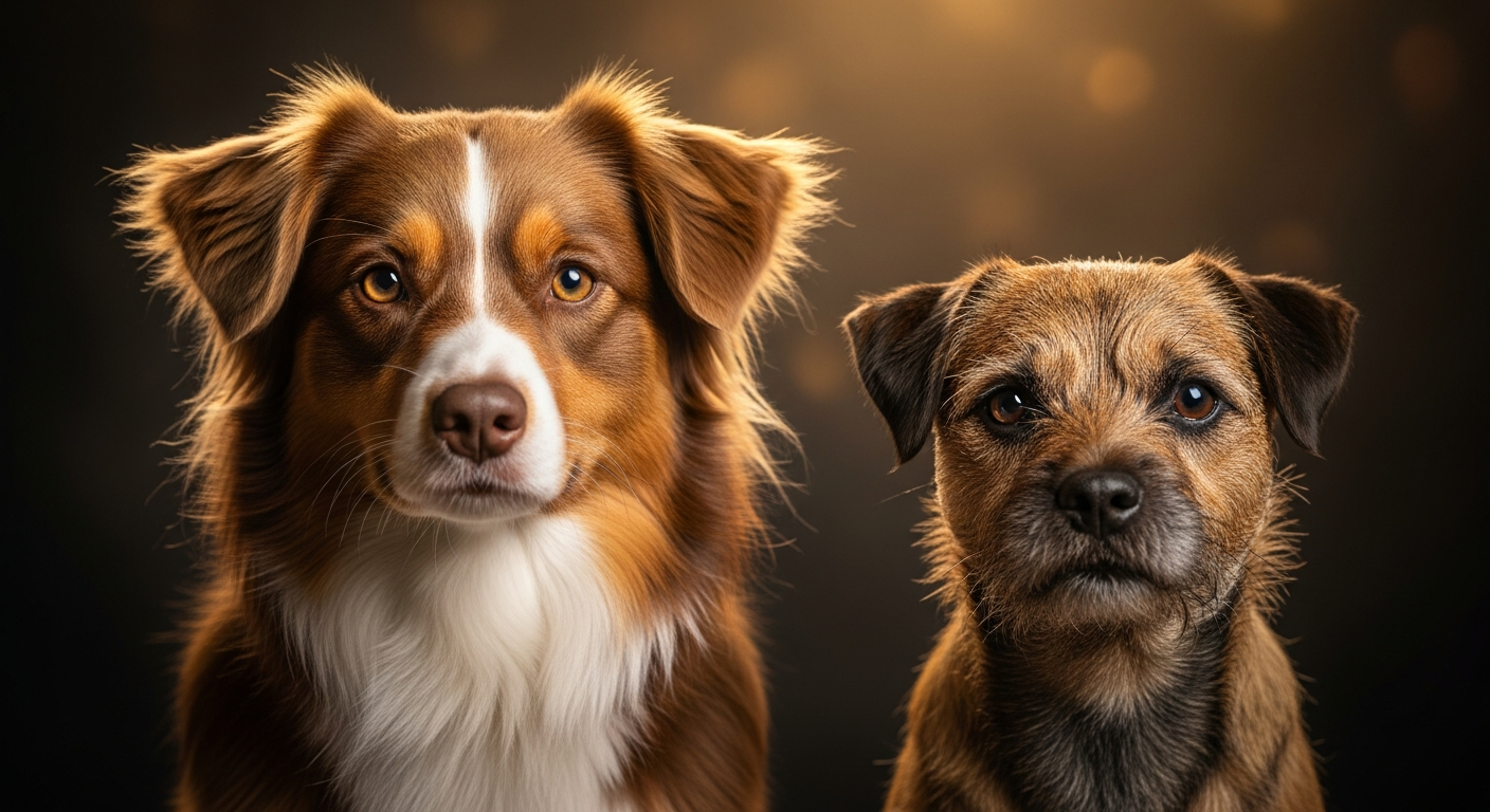 Comparaison Berger Américain Miniature vs Border Terrier