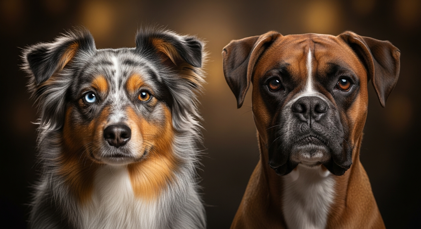 Comparaison Berger Américain Miniature vs Boxer