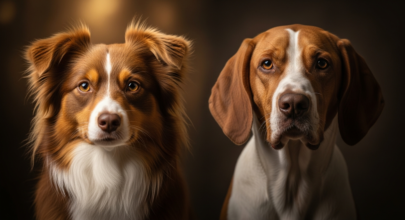 Comparaison Berger Américain Miniature vs Braque Saint Germain