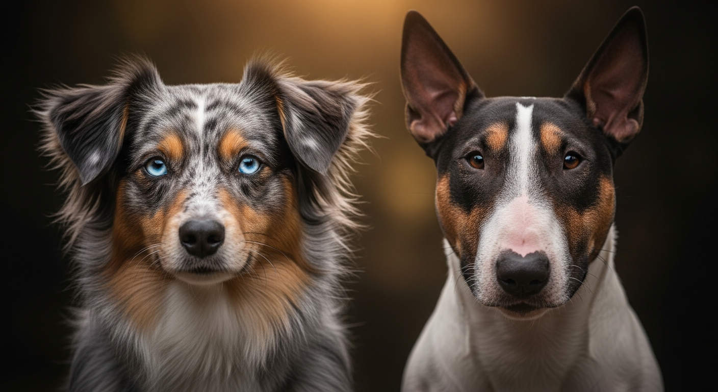Comparaison Berger Américain Miniature vs Bull Terrier