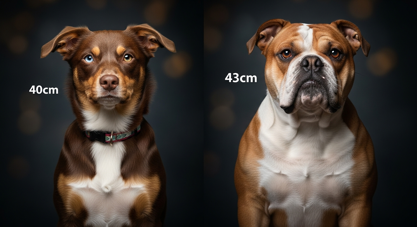 Comparaison Berger Américain Miniature vs Bulldog Continental