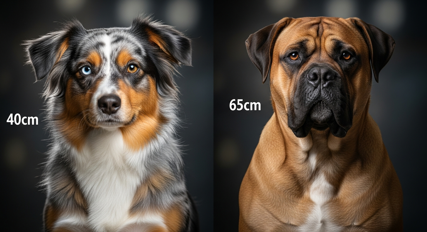 Comparaison Berger Américain Miniature vs Bullmastiff
