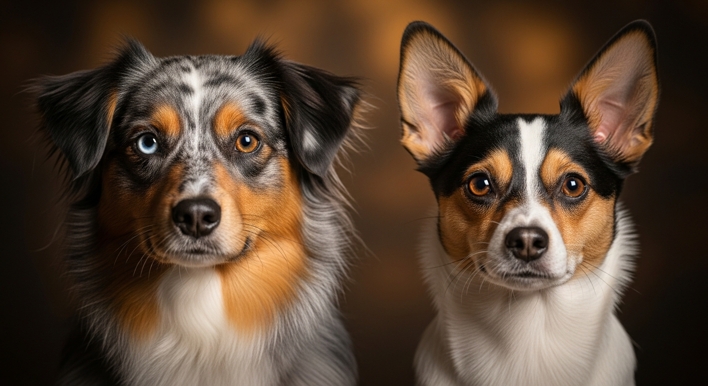 Comparaison Berger Américain Miniature vs Caniche Nain Autres Couleurs