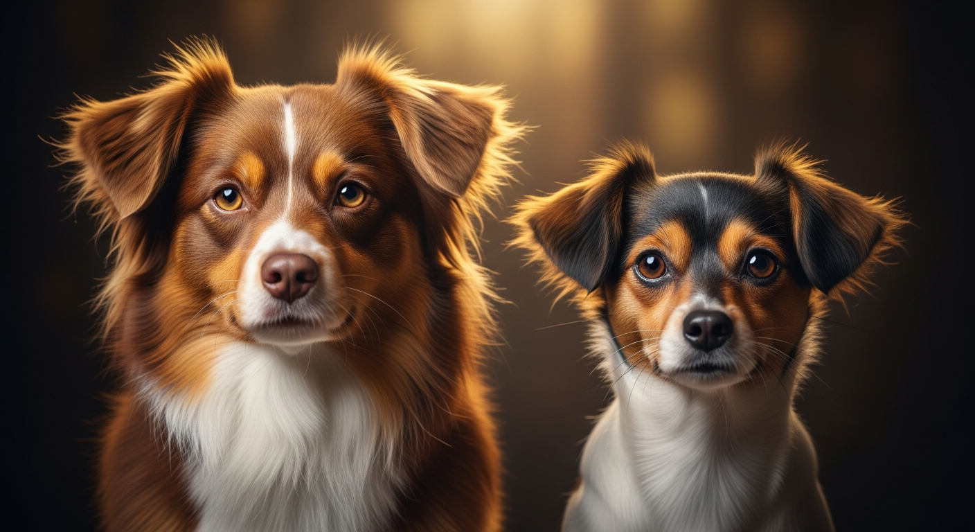 Comparaison Berger Américain Miniature vs Chien Chinois A Crete Variété Houppette