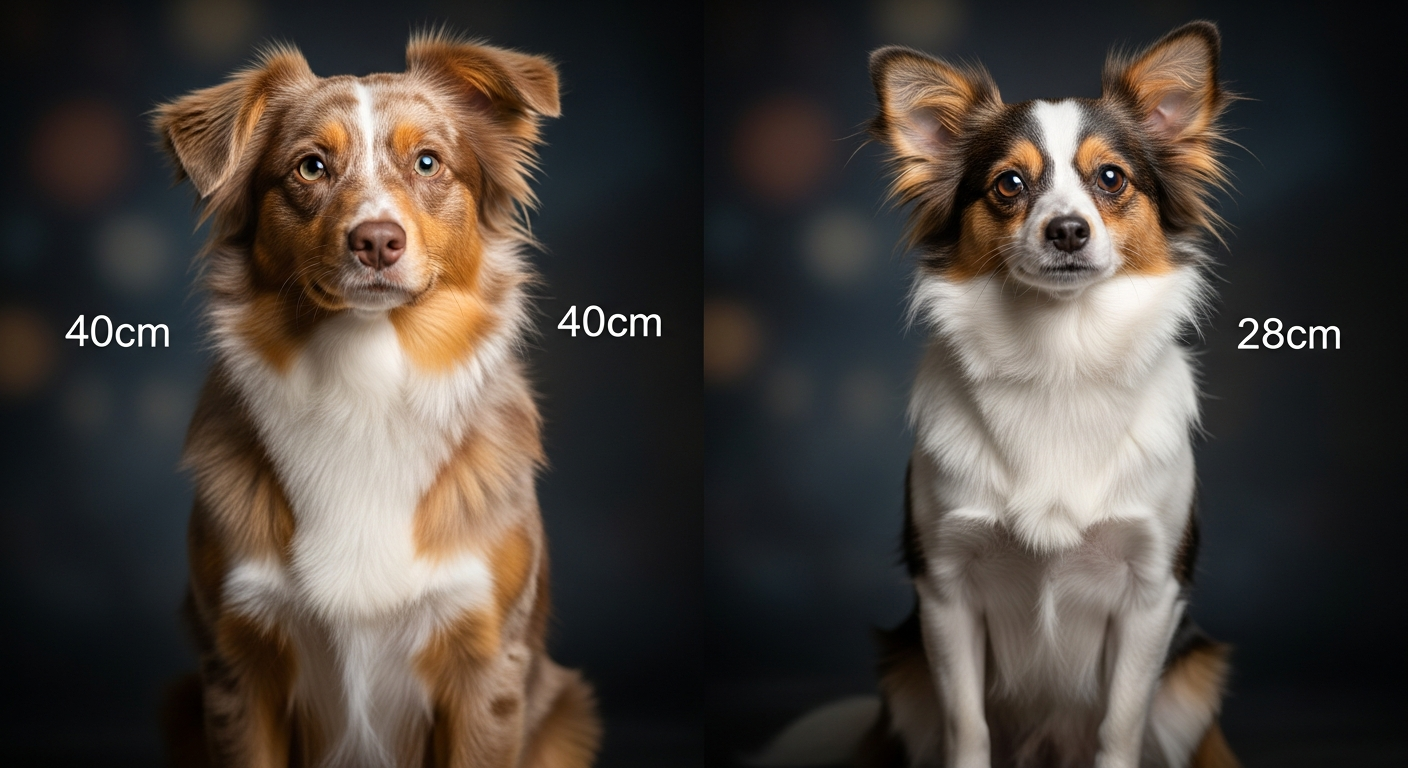 Comparaison Berger Américain Miniature vs Chien Chinois A Crete Variété Nue