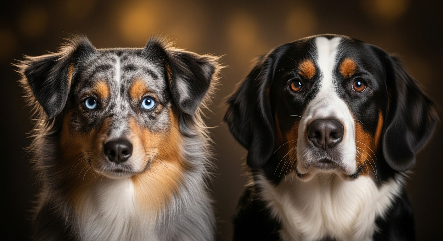Comparaison Berger Américain Miniature vs Chien Courant Bernois