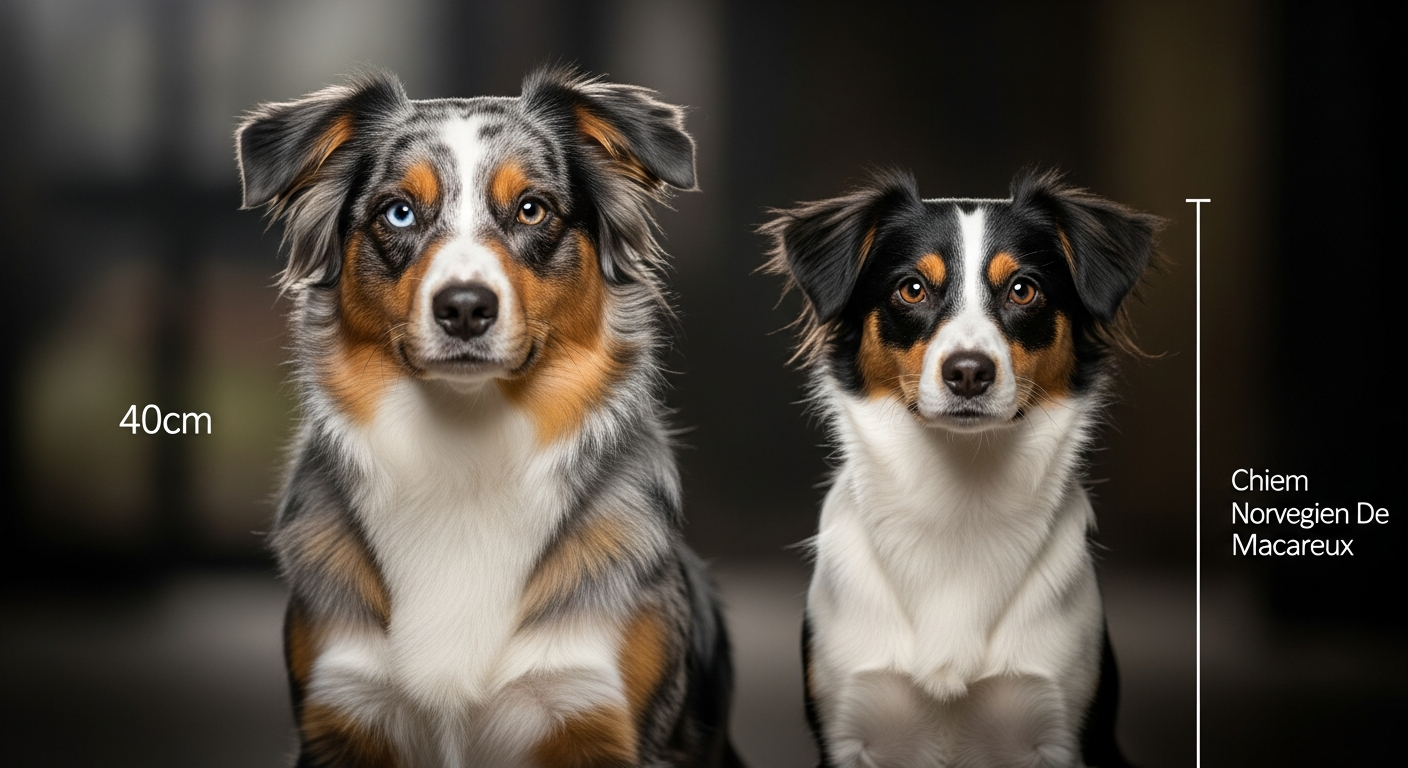 Comparaison Berger Américain Miniature vs Chien Norvegien De Macareux