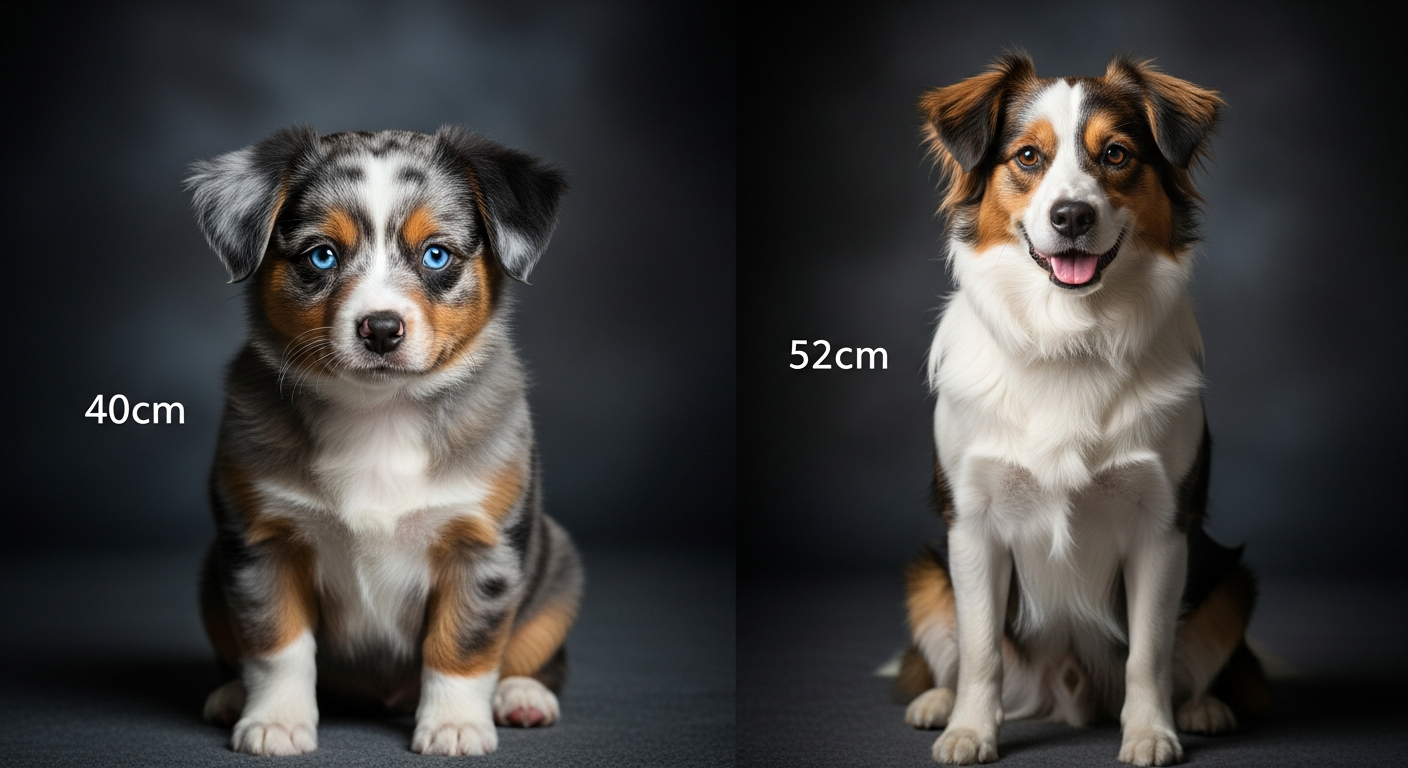 Comparaison Berger Américain Miniature vs Chien Nu Du Mexique Plus De 45 Cm
