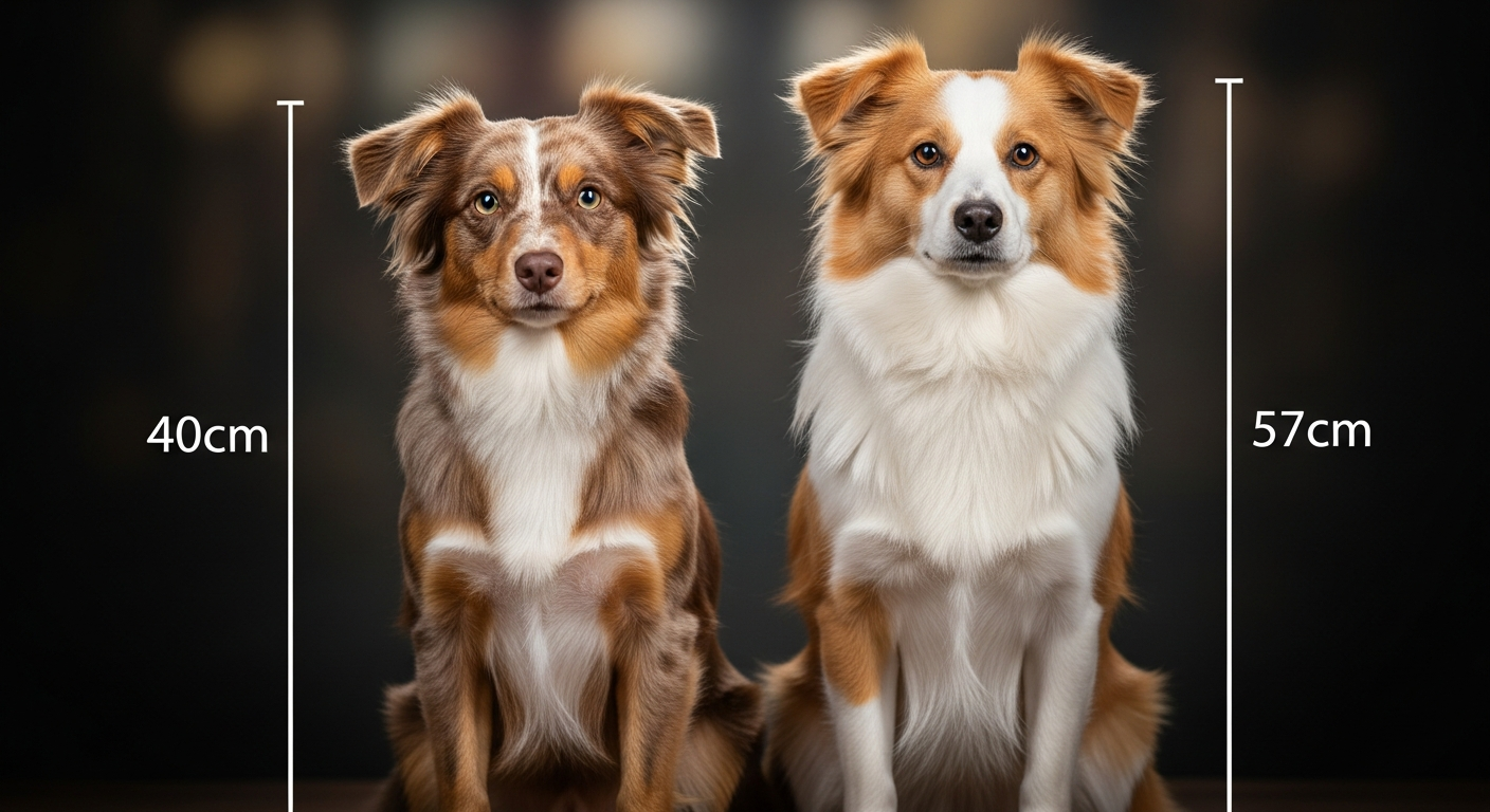 Comparaison Berger Américain Miniature vs Chien Nu Du Perou Grand