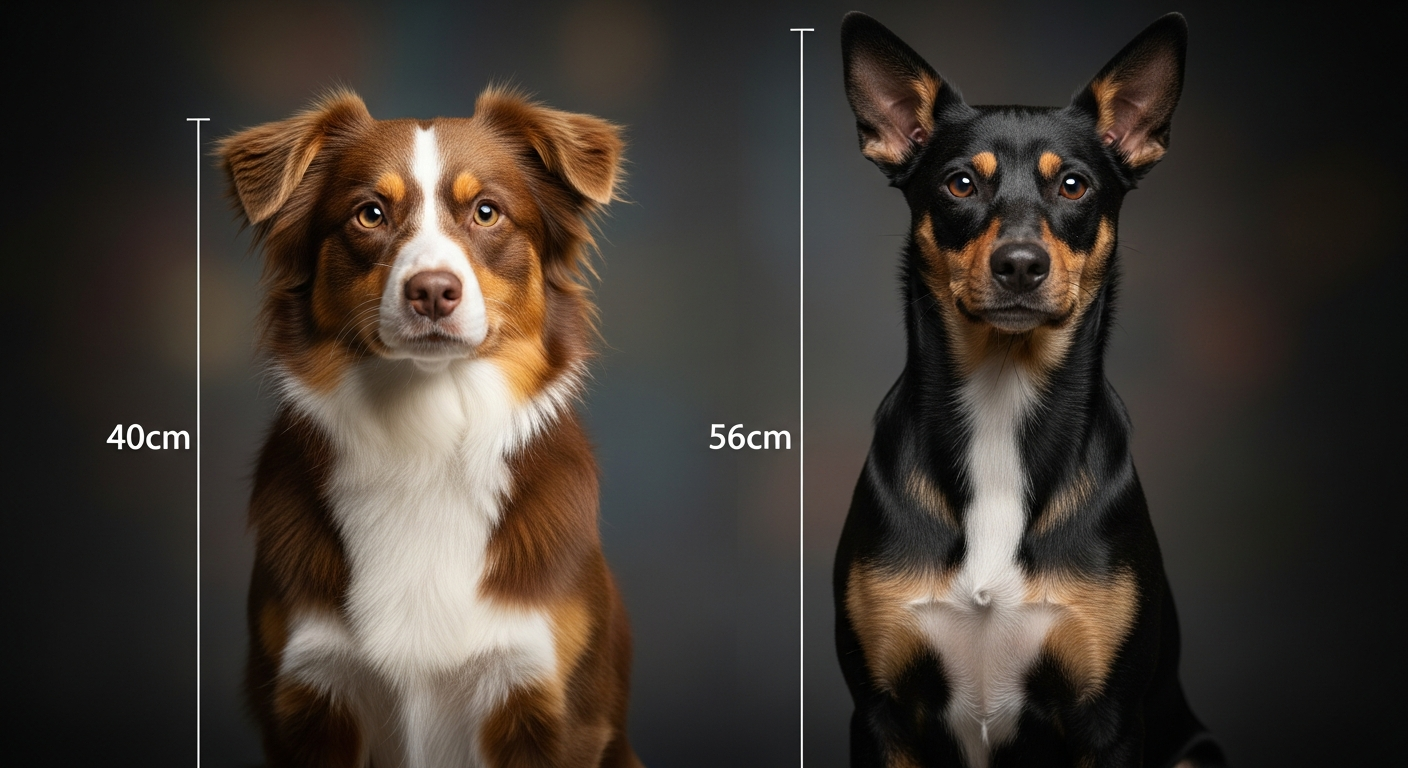Comparaison Berger Américain Miniature vs Chien Thailandais A Crete Dorsale