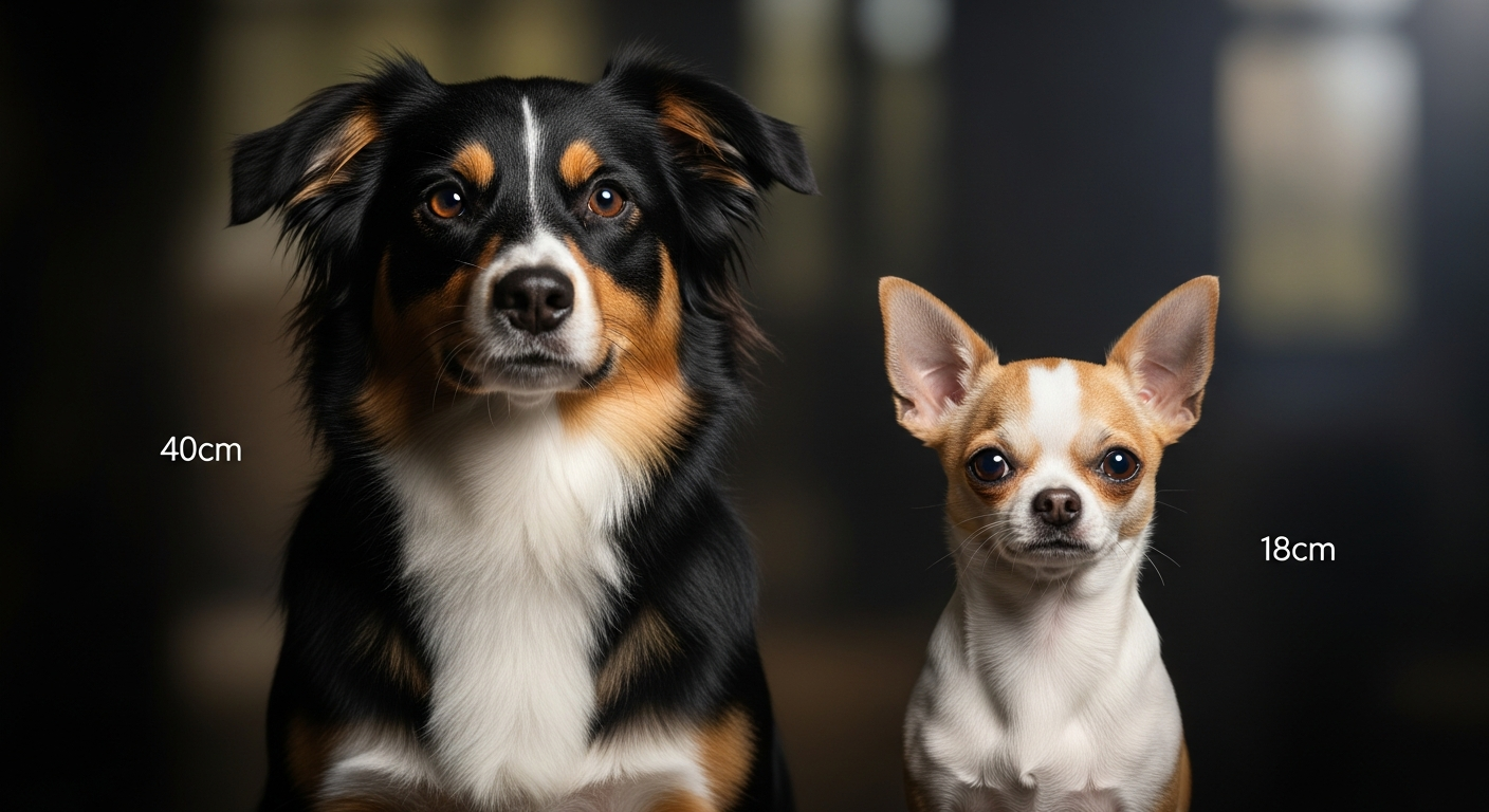 Comparaison Berger Américain Miniature vs Chihuahua À Poil Court