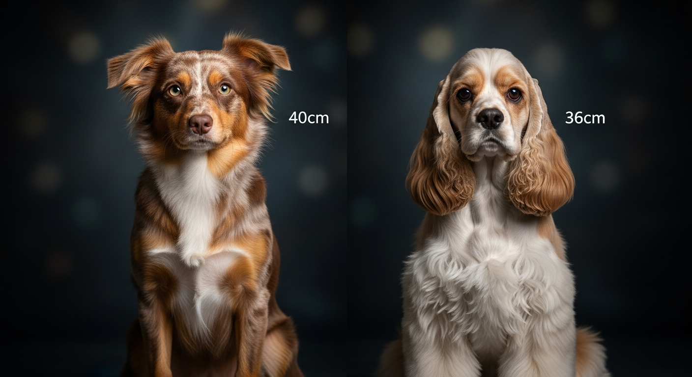 Comparaison Berger Américain Miniature vs Cocker Américain Autres Couleurs