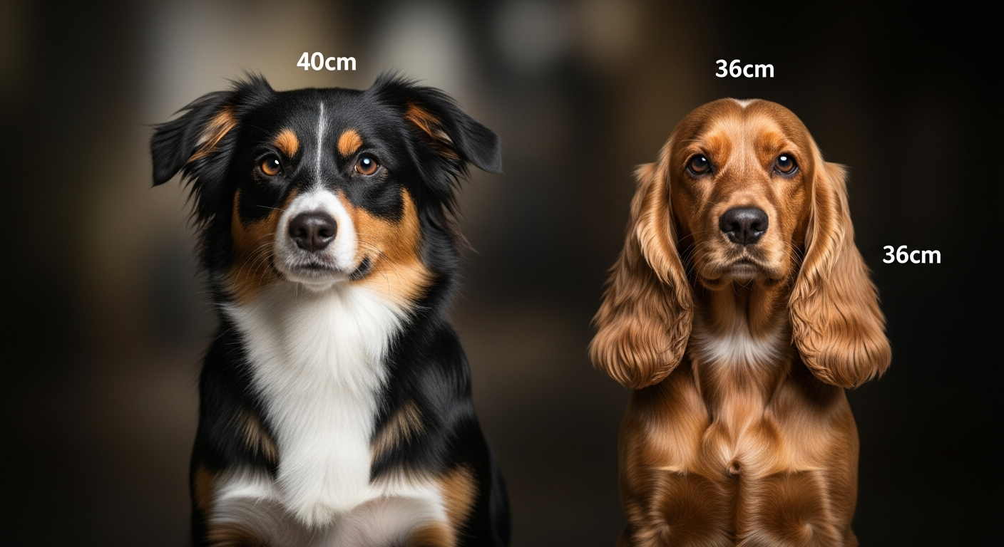 Comparaison Berger Américain Miniature vs Cocker Américain Rouge Et Doré