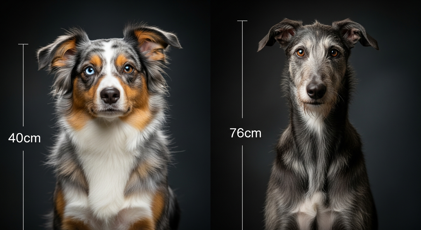 Comparaison Berger Américain Miniature vs Deerhound