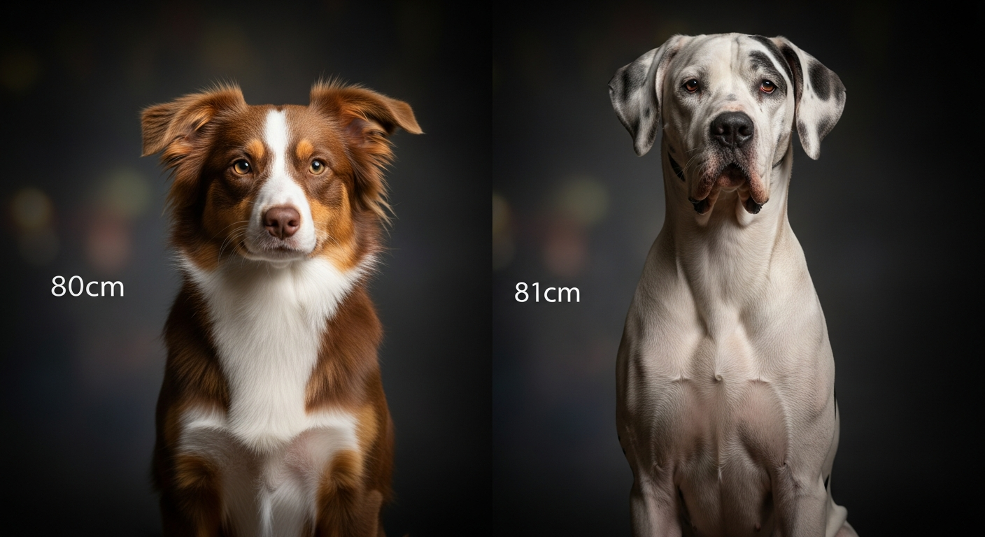 Comparaison Berger Américain Miniature vs Dogue Allemand Arlequin