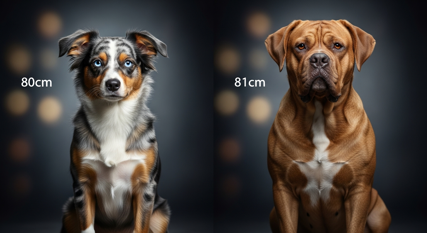 Comparaison Berger Américain Miniature vs Dogue Allemand Bringé