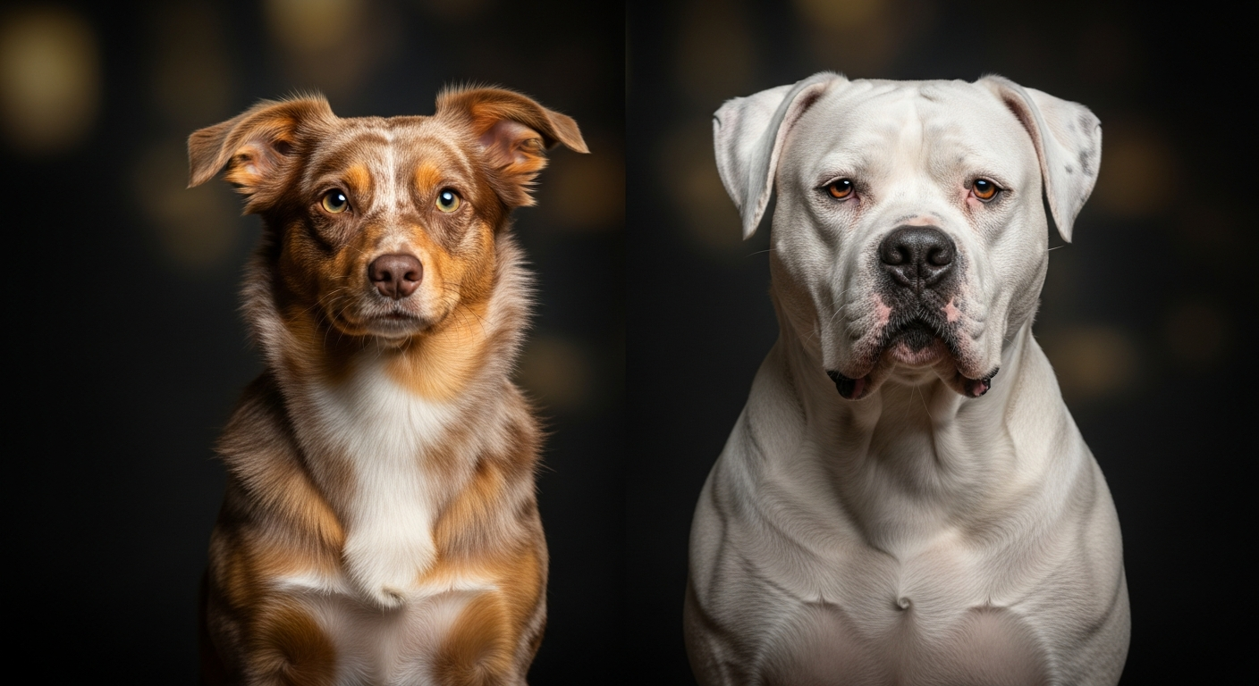 Comparaison Berger Américain Miniature vs Dogue Argentin