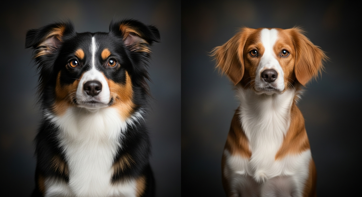 Comparaison Berger Américain Miniature vs Epagneul Breton Autres Couleurs
