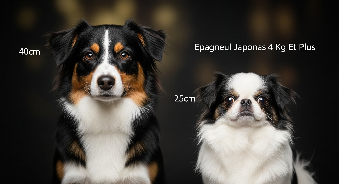Comparaison Berger Américain Miniature vs Epagneul Japonais 4 Kg Et Plus