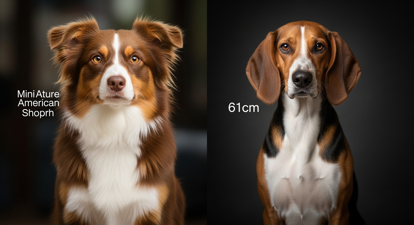 Comparaison Berger Américain Miniature vs Fox Hound Anglais