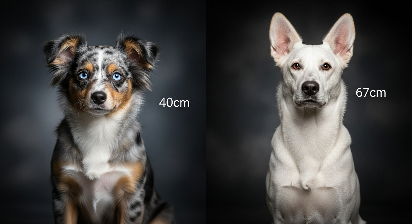 Comparaison Berger Américain Miniature vs Français Blanc Et Noir