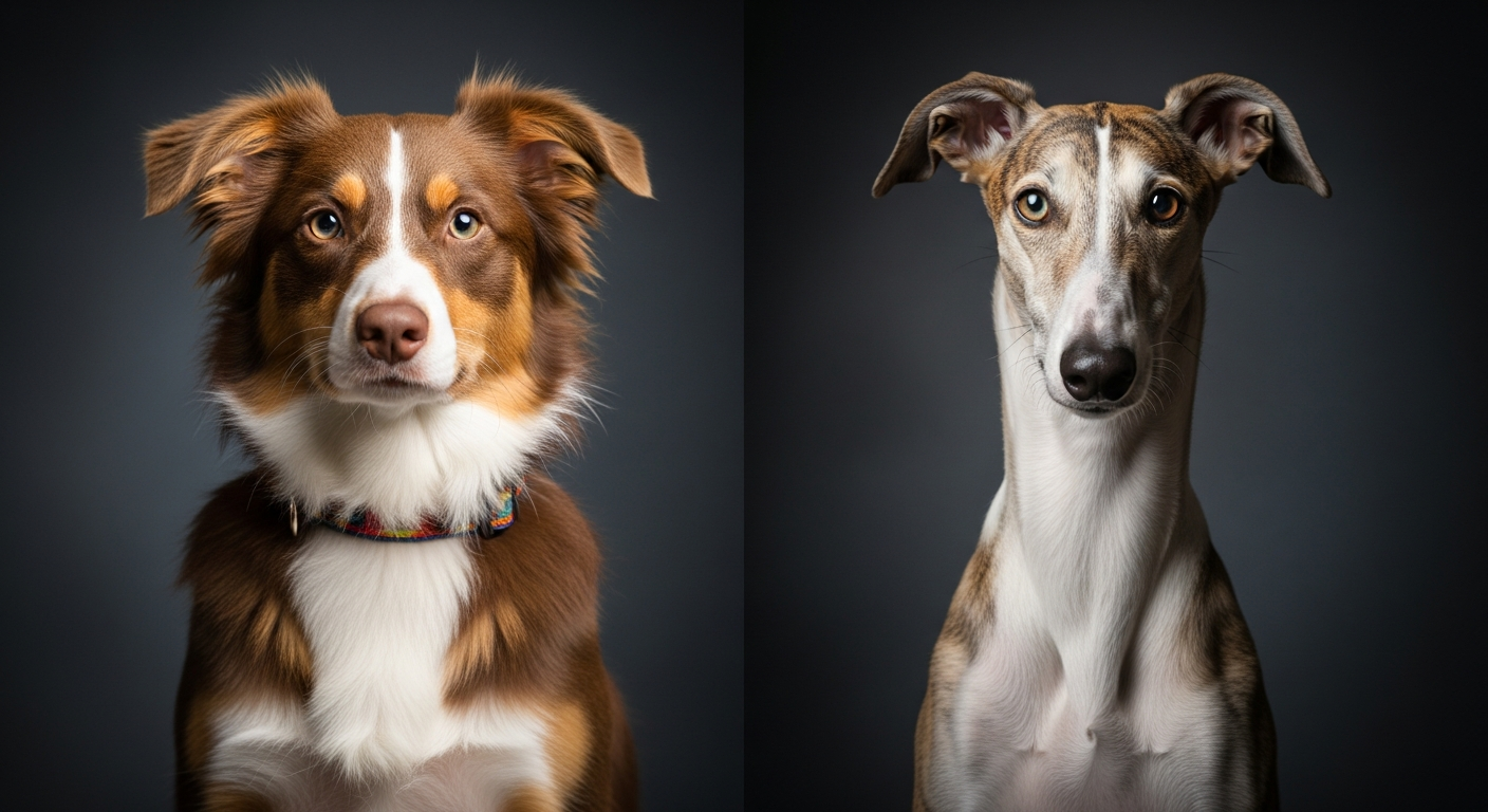 Comparaison Berger Américain Miniature vs Galgo Espagnol
