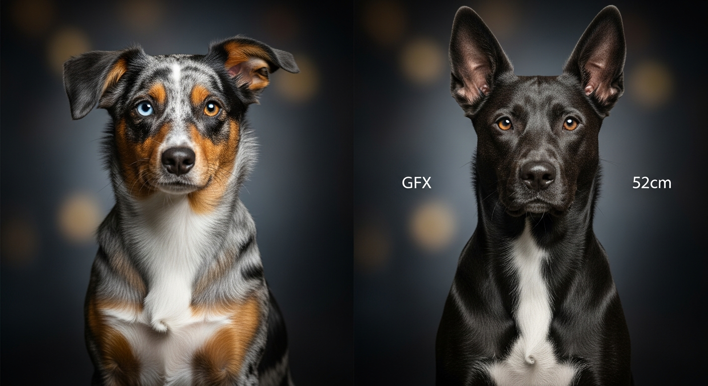 Comparaison Berger Américain Miniature vs Grand Caniche Gris