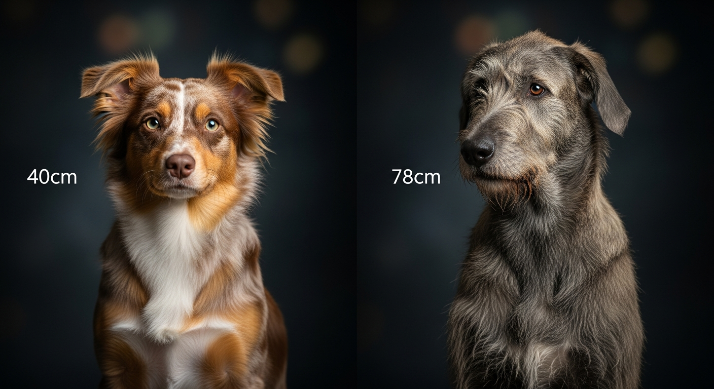 Comparaison Berger Américain Miniature vs Irish Wolfhound