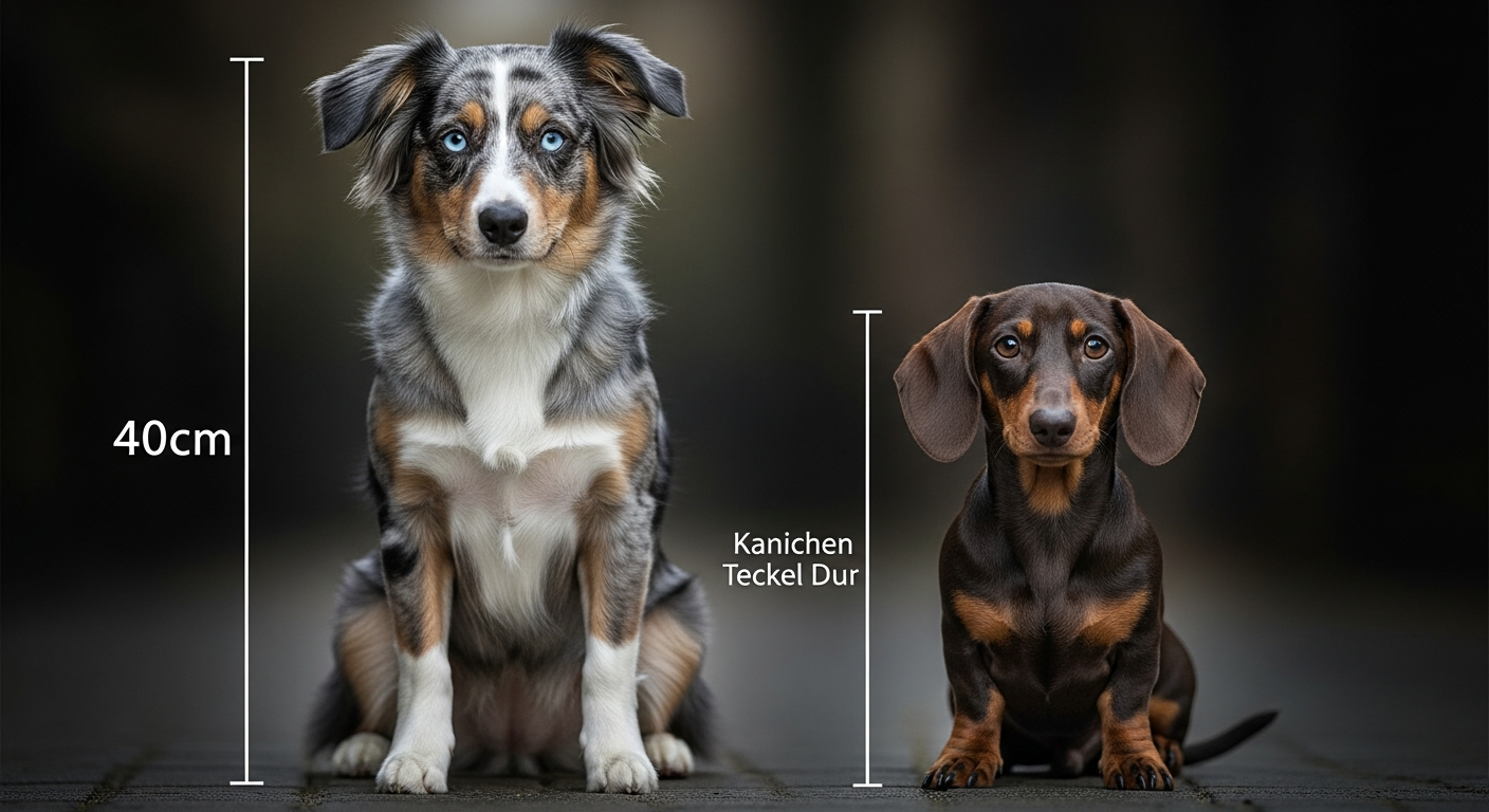 Comparaison Berger Américain Miniature vs Kaninchen Teckel Poil Dur