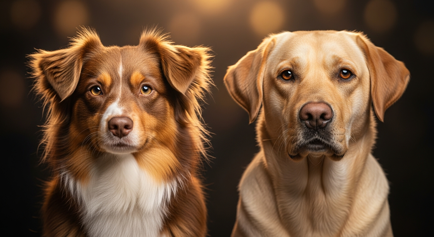 Labrador Retriever vs Berger Américain Miniature