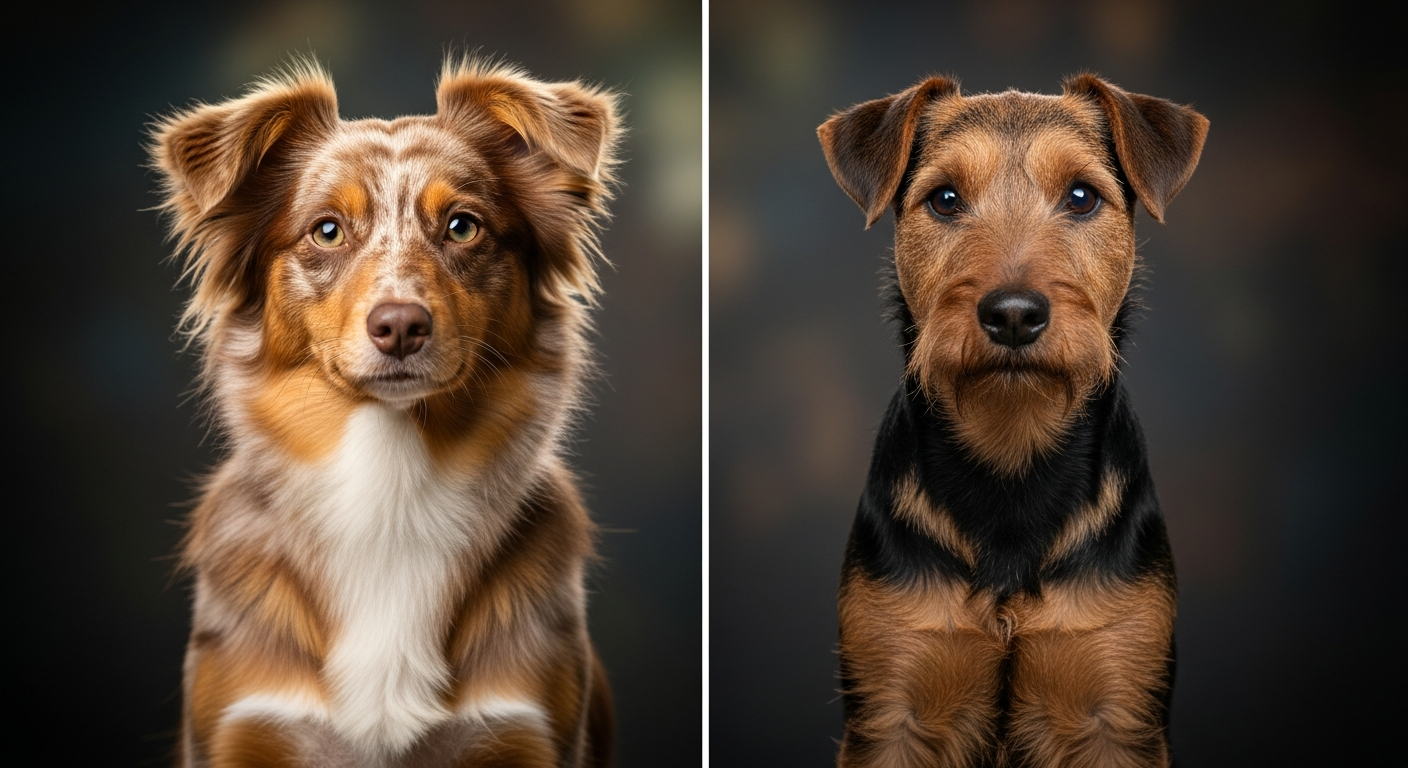 Comparaison Berger Américain Miniature vs Lakeland Terrier
