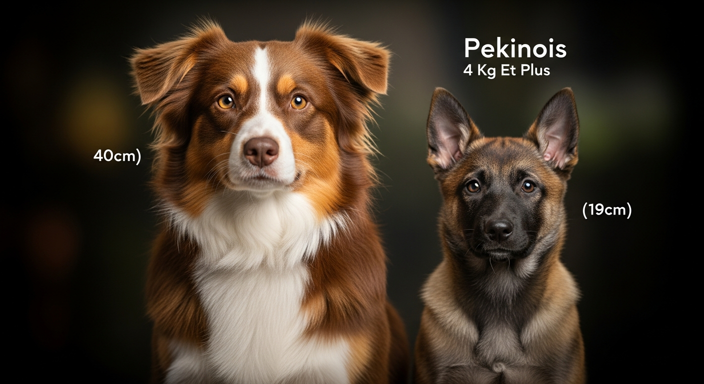 Comparaison Berger Américain Miniature vs Pekinois 4 Kg Et Plus