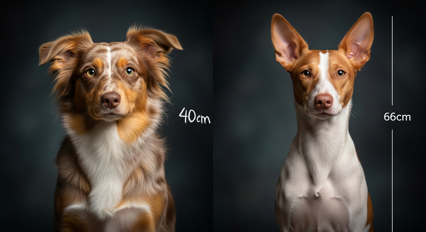 Comparaison Berger Américain Miniature vs Podenco Ibicenco À Poil Court