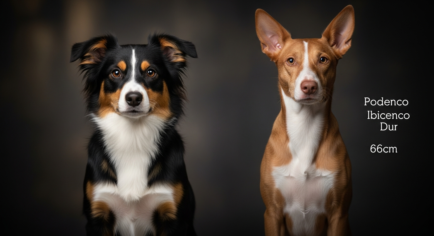 Comparaison Berger Américain Miniature vs Podenco Ibicenco À Poil Dur