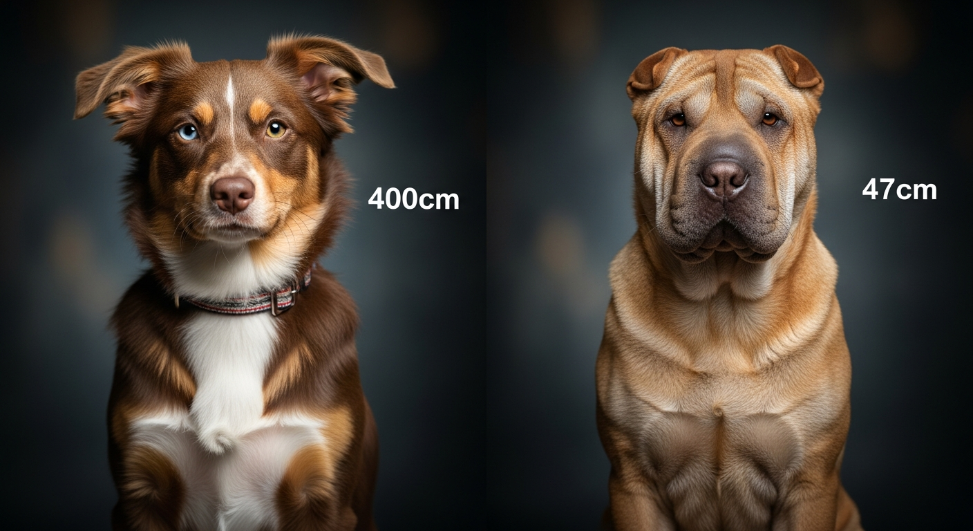 Comparaison Berger Américain Miniature vs Shar Pei
