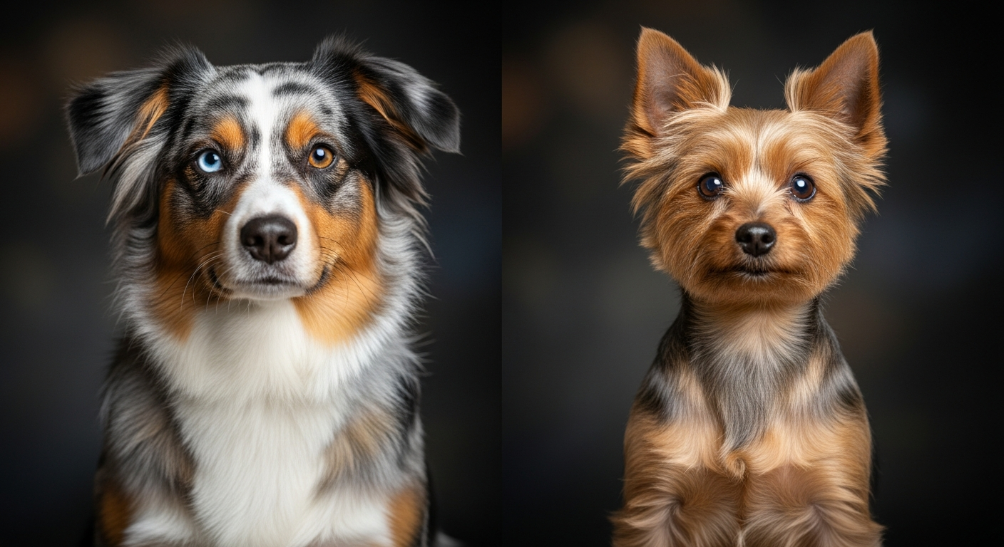 Comparaison Berger Américain Miniature vs Silky Terrier
