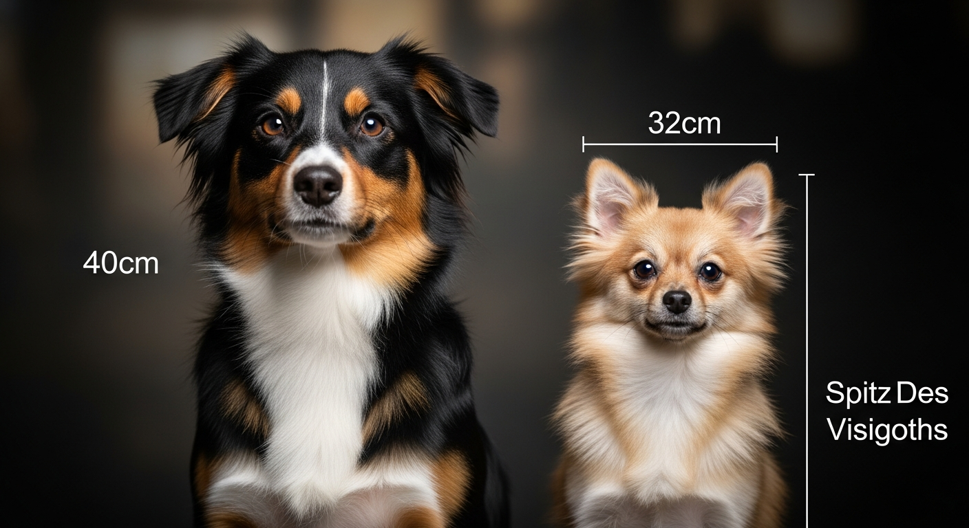 Comparaison Berger Américain Miniature vs Spitz Des Visigoths