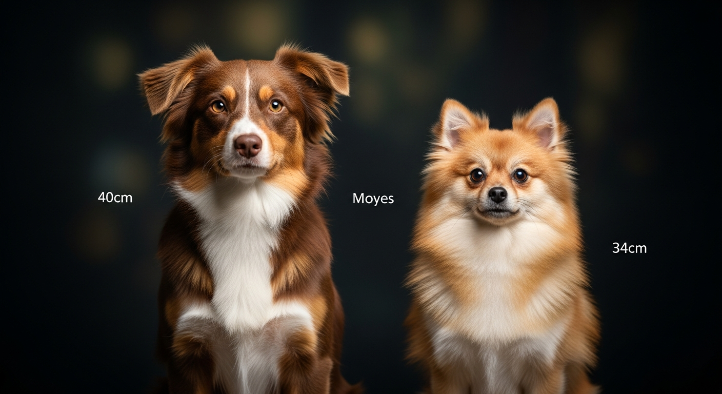 Comparaison Berger Américain Miniature vs Spitz Moyen Autres Couleurs