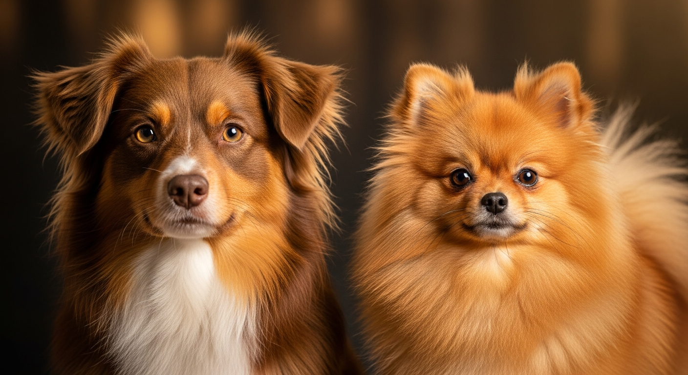 Comparaison Berger Américain Miniature vs Spitz Nain Autres Couleurs