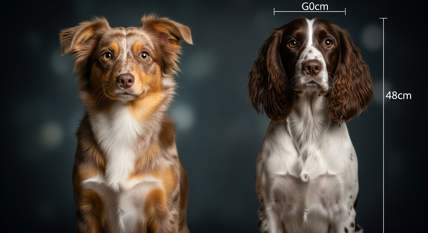 Comparaison Berger Américain Miniature vs Springer Spaniel