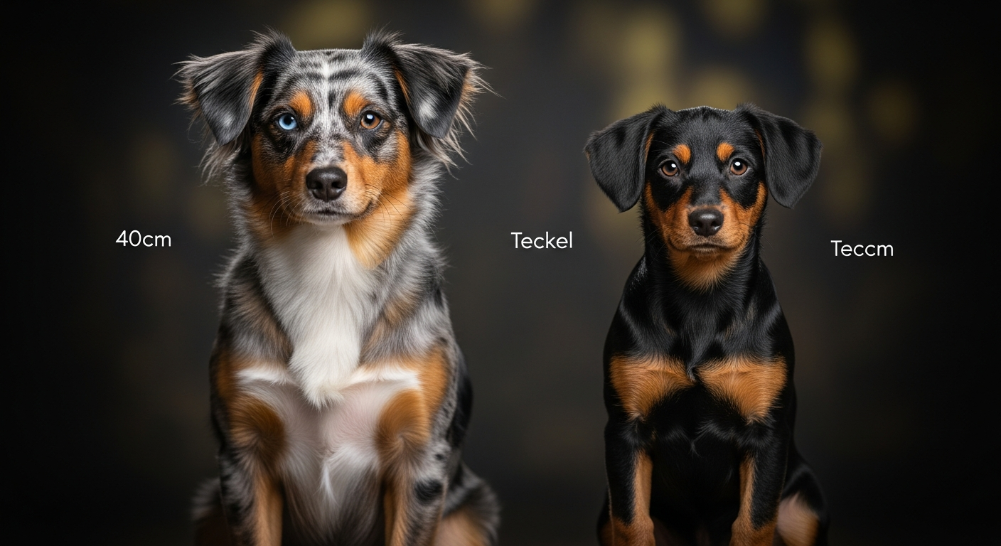 Comparaison Berger Américain Miniature vs Teckel Standard Poil Ras