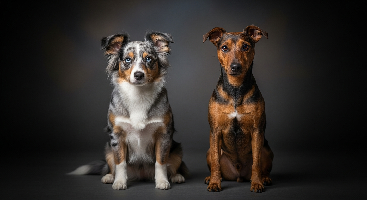 Comparaison Berger Américain Miniature vs Terrier De Manchester